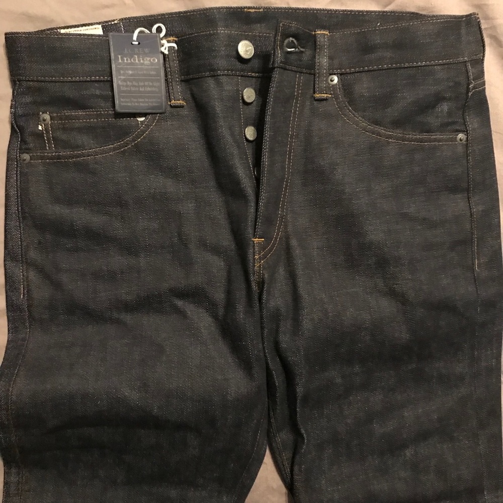 Men’s J Crew 770 Dark Indigo Selvedge Jean 32x30